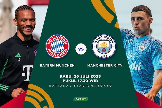 Prediksi Bayern Munchen vs Manchester City, 26 Juli 2023